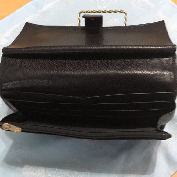 Lonchamp Vintage Black Leather Wallet - Picture 9 of 16